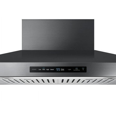 Samsung - 36" Range Hood with WiFi and Bluetooth - Black stainless steel