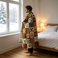 thumbnail image 6 of Fmbmuo Christmas Wreath Printed Throw Blanket , Gift Soft Cozy Warm Decorative , For Sofa Couch Bed Home Holiday Decoration, 6 of 7