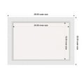 thumbnail image 4 of Amanti Art White Cork Board Wood Framed Blanco White Bulletin Board 28 in. x 20 in., 4 of 7