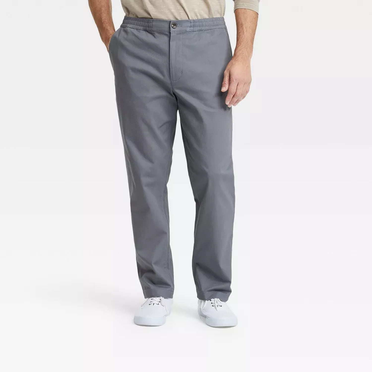 Men's Big & Tall Slim with a Slim Fit Everyday EWaist Chino Style