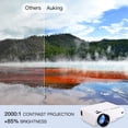 thumbnail image 2 of Proyector Mini AuKing 2021 Upgraded, Portátil, Ideal para Cine en Casa, Full HD 1080P, HDMI, VGA, USB, AV, Laptop, Smartphone, 2 of 3