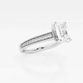 thumbnail image 2 of Ariana Jewel Beautiful 2 Ct Emerald Cut Lab Created Diamond Ring - 14K White Gold Plated Milgrain Solitaire with Accents Ring - Perfect Women’s Bridal Jewelry Ring - Ideal Gift for Special Moments, 2 of 2