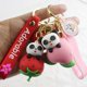 thumbnail image 4 of LLavero de plástico suave con forma de fruta y panda para coche, colgante creativo, pequeño, regalo, venta al por mayor, 30/5000, 4 of 4