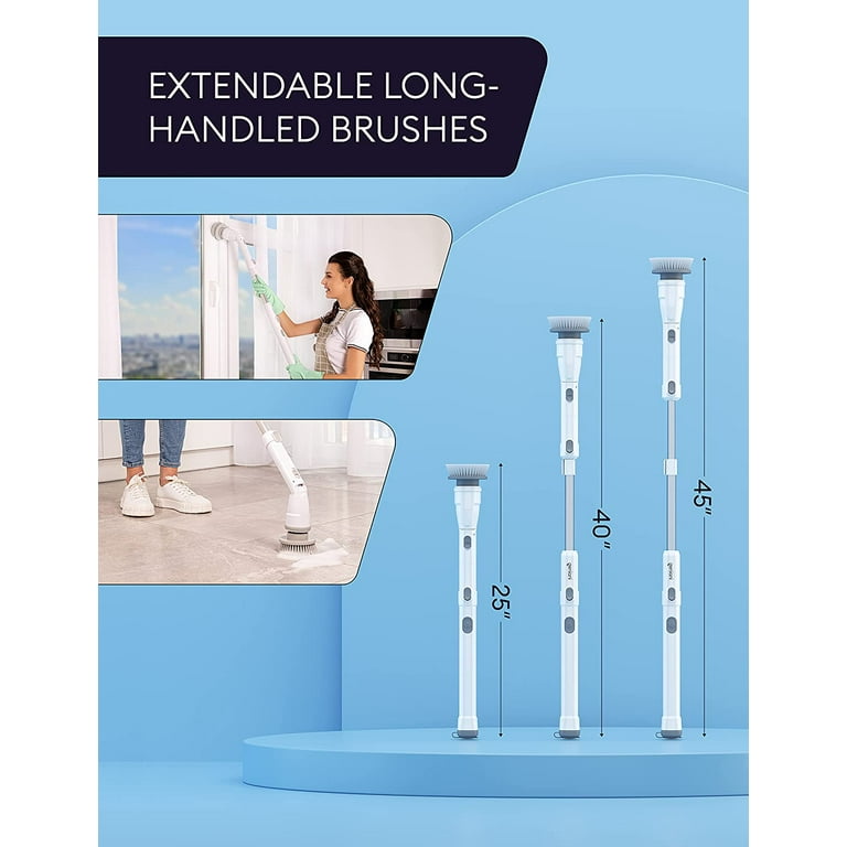 GENIANI Electric Spin Scrubber - 360 Cordless Powerful Scrub Brush