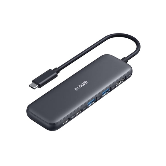 Anker 332 USB-C Hub (5 en 1) con visualización HDMI 4K, 5Gbps - y 2 Puertos de Datos USB-A de 5Gbps y para MacBook Pro, MacBook Air, DELL XPS, Lenovo Thinkpad, portátiles HP y m&