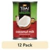 (12 pack) Thai Kitchen Gluten Free Organic Unsweetened Coconut Milk, 13.66 fl oz Can
