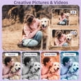 thumbnail image 6 of FHD 1080P 44MP Digital Camera Bundle with Case - 2 Batteries, 32GB SD Card, Compact Point & Shoot for Beginners (Purple), 6 of 8