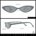 thumbnail image 2 of (2-Pack) SA106 by SA106 Narrow Thin Cat Eye Plastic Gothic Retro Sunglasses 1 Black 1 Tortoise, 2 of 2