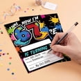 thumbnail image 4 of 6-7 Year Old Graffiti Themed Birthday Invitations "I Was 6 Now I Am 7" Design, Fun Party Supplies for Boys Girls Birthday Celebration and Event Layout, 4 of 6