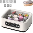 thumbnail image 1 of Fiudx Yogurtera Económica de 1,6 L con Control de Temperatura, Temporizador de 8 a 12 Horas y Recipiente de Acero Inoxidable. Yogurtera Casera para Hacer En Casa, Ahorra Energía (Incluye 9 Vasos con, 1 of 6