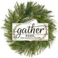 thumbnail image 3 of 12" Wooden Sign: Gather Here, 3 of 3