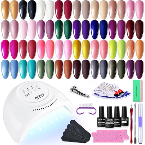 Set de esmalte de uñas en gel para principiantes JODSONE Ribbon Glitter, 36 colores