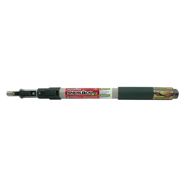 Pértiga de extensión Wooster SR097 Sherlock GT de 0,5 a 0,6 m, color plateado y negro
