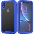 thumbnail image 1 of iPhone XR Case 6.1", Allytech Clear Silicone Hard PC Shell Full Body Protective Support Wireless Charing Bumper Rugged Anti-Scratch Hybrid Rubber Case Cover for Apple iPhone XR 6.1 Inch 2018, Blue, 1 of 6