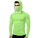 thumbnail image 2 of mfyjkho Tops Casuales Para Mujer, Camiseta Unisex De Verano Informal De Color Liso, De Manga Larga, Con Capucha, De Seda Helada, Con Protección Solar Y Mascarilla. Tops Y Blusas Para Mujer S, 2 of 8