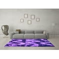 thumbnail image 3 of Ahgly Company Indoor Square Oriental Purple Modern Area Rugs, 8' Square, 3 of 4