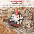 thumbnail image 2 of Advancent Gnomos Decoraciones de jardín Divertido al aire libre Go Away Estatuas Dwarf Placa Estatuilla Árbol Adornos colgantes para patio Patio Artesanía Advancent HA013670-00, 2 of 6