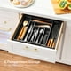 thumbnail image 5 of Organizador de cajones para cubiertos Pipishell, expandible, negro, 5 of 7
