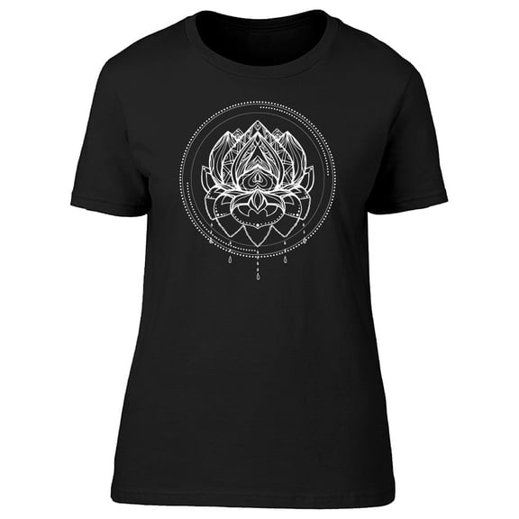 Boho Lotus Flower Ornate Tee Women's -Image by Shutterstock