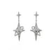 thumbnail image 5 of Pendientes de diamantes con forma de estrella para mujer, diseño de nicho, pendientes de alta gama, pendientes de aguja de plata neutra, 5 of 6
