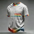 thumbnail image 3 of Mens We The People Means Everyone American Flag Rainbow Pride T-Shirt Short Sleeve Casual Graphic Top for All Occasions, 3 of 5