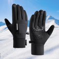 thumbnail image 1 of Guantes de invierno para hombre, guantes de esquí para nieve, con pantalla táctil, cómodos guantes impermeables para ciclismo al aire libre , M 10cmx23cm Yinane Guantes de invierno, 1 of 8