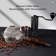 thumbnail image 2 of Stainless Steel Coffee Roaster with Thermometer, Home Use, Open Fire Compatible, Wire Mesh Coffee Bean Roasting Net,1 * Stainless Steel Coffee Roaster, 2 of 6