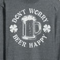 thumbnail image 3 of Instant Message - Don't Worry Beer Happy - Men's Long Sleeve T-Shirt, 3 of 6