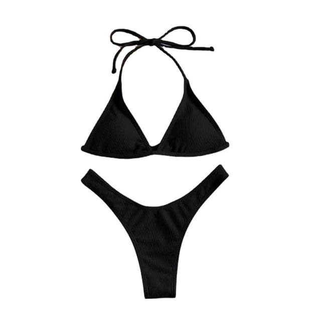 Conjunto de bikini de dos piezas para mujer, ideal para piscinas, actividades acuáticas y spas. S