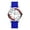 BLUE, variant on Female 18 mm Silicone Wristwatch, Blue, (0824)