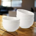 thumbnail image 2 of 8 Pack 10 Ounce Porcelain Bowls Set Premium White Ceramic Bowls for Cereal, Soup, Salad, Pasta, Prep, Rice, Ice cream, Microwave & Dishwasher Safe, 2 of 7