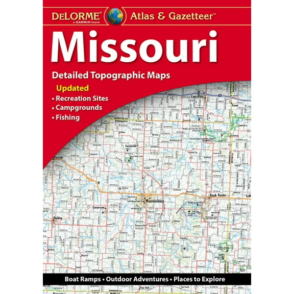 Delorme Atlas & Gazetteer: Missouri, (Paperback)