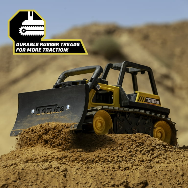 Tonka Steel Classics Bulldozer, Built Tonka Tough with Real Steel