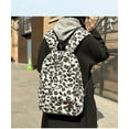 thumbnail image 5 of Fuzzy Cheetah Cute Backpack, Y2k Purse Fleece Chic Bookbag Trendy Aesthetic Coquette Daypack 90s Purse, 5 of 7