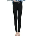 thumbnail image 1 of Womens Fleece Pants, Lamb Wool Leggings with Fleece Lining, 1 of 9