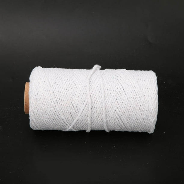 Macrame Cord,Natural Cotton Rope, Twisted Soft Cotton Cord for Handmade DIY  Wall 5mm-50m