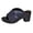 Dark Blue, variant on Clearence Women’s Fish Mouth Roman Sandals Summer Heeled Slides with Fish Mouth Toe Design Thick Non-Slip Sole Orthopedic Cushioning Comfortable Beach Casual Footwear