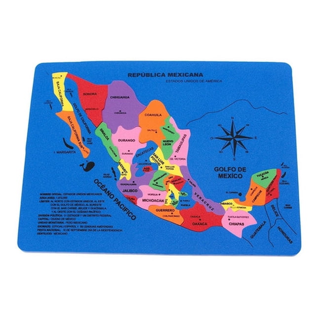 Rompecabezas Mapa México De Foamy Foami Fomi esquí esquí Gafas de esquí