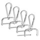 thumbnail image 1 of Ganchos de clip giratorio Uxcell [4 piezas] - Ganchos de clip para llaveros, uso para hacer llaveros - [Plata - 2.51 pulgadas] Clip en D de aleación de zinc, hardware para cordones, 1 of 6