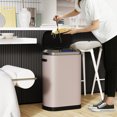 thumbnail image 4 of Smart Automatic Trash Can with Touch-Free Sensor & Slow-Close Lid, 50L Stainless Steel High-Capacity Bin for Bedroom, Office, Living Room – Pink, 4 of 9