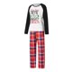 thumbnail image 4 of Conjunto de pijama navideño familiar a juego Fiomva, pijama navideño con estampado de renos a cuadros, ropa de dormir para mujeres, hombres y niños, 4 of 8