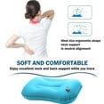 thumbnail image 5 of PureCasa Inflatable Soft Travel Pillow for Indoor Outdoor, Portable Compressible Outdoor Pillows for Beach Hiking Camping Backpacking, Ideal Gift for Vacation Journey, 18"x12"x5", 1PC, Blue, 5 of 6