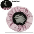 thumbnail image 3 of SENGTERM Kids Satin Bonnet Double Layer Wide Elastic Band Sleep Cap Hair Bonnet Silky Night Cap for Toddler Child(2-8T), 3 of 6