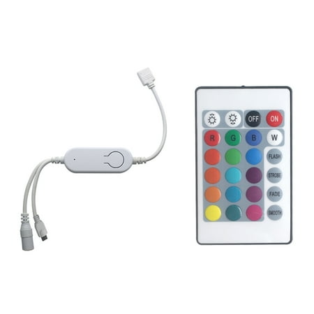 

Tomshine DC5V~ IR+WiFi RGB Controller Strip Controller Wireless Smart Strip Controller Voice Control Compatible with Home & for /SmartLife APP Control