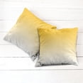 thumbnail image 4 of Ambesonne Ombre Throw Pillow Cover Pack of 2, Summer Beach Lovers, 2 Pcs-24" x 24", Pale Yellow, 4 of 5