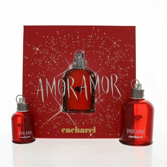 Cacharel Amor Amor 2 Piece Gift Set for Women (3.4 OZ Eau De Toilette   Mini Perfume)