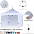 thumbnail image 3 of 10x10 Heavy Duty - Canopy Tent with 4 Sidewalls Commercial Grade White, 3 of 6