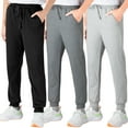 thumbnail image 1 of BIG ELEPHANT Pantalones Deportivos para Niños, Pantalones Deportivos de Algodón con Bolsillos y Cordón, Paquete de 3 (6-15 Años), 1 of 8