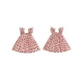 thumbnail image 2 of Kids Toddler Baby Girl’s Slip Dress, 6 12 18 24 Months 2T 3T 4T Sleeveless Clover Strawberry Print Summer A-line Dress Tulle Princess Dresses, 2 of 9