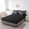 thumbnail image 4 of YST Black Silver Damask 7 Piece Bed In A Bag Comforter Set, Full, 4 of 5